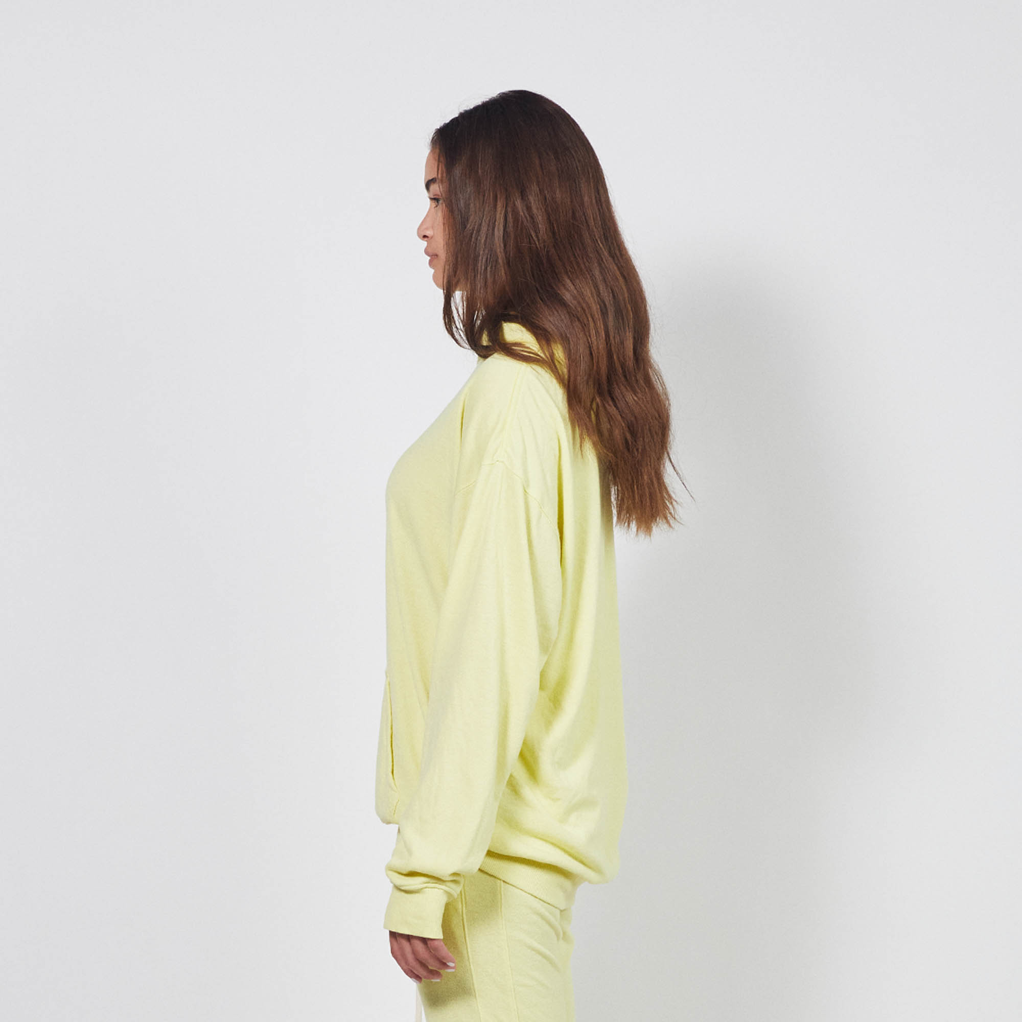 loop terry standard hoodie / canary yellow