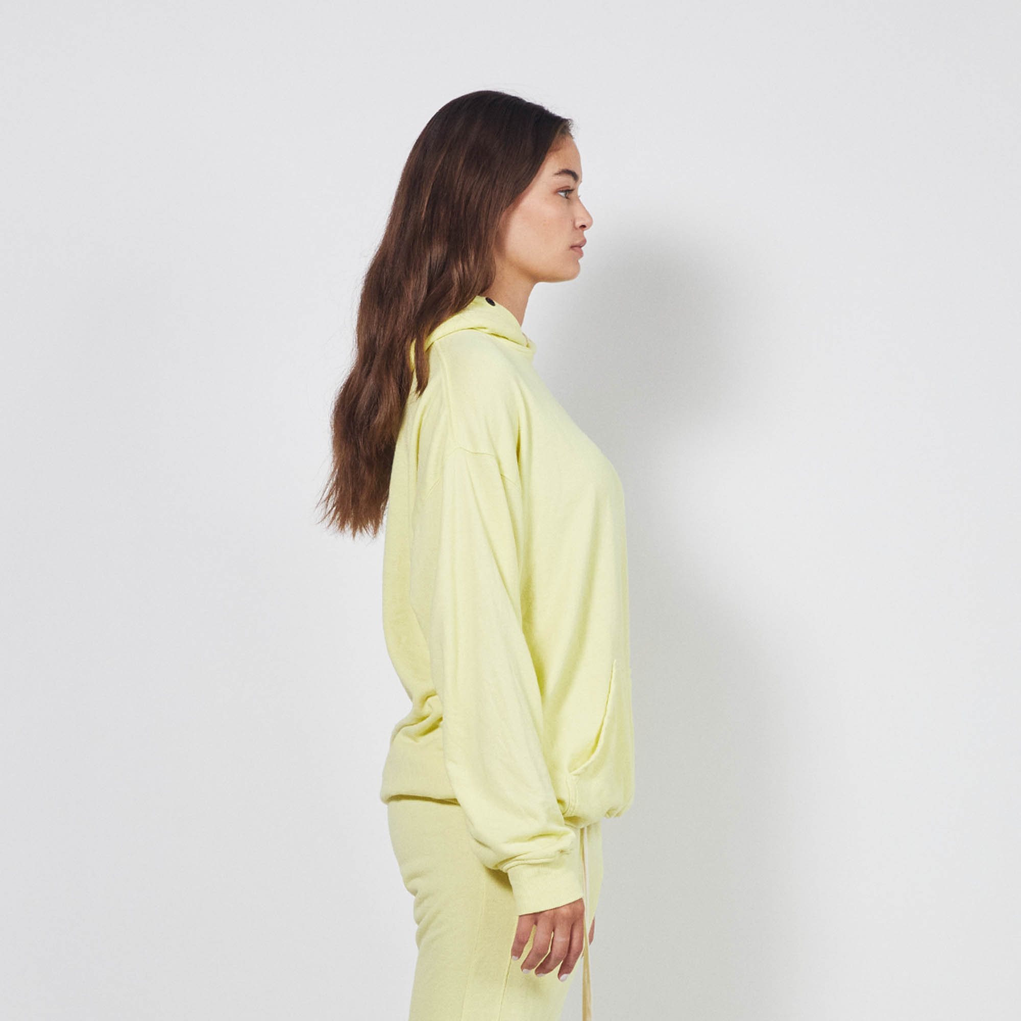 loop terry standard hoodie / canary yellow