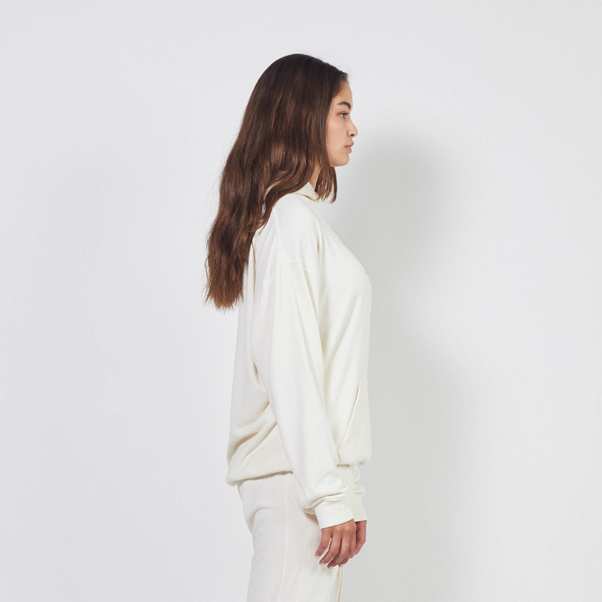 loop terry standard hoodie / natural terry