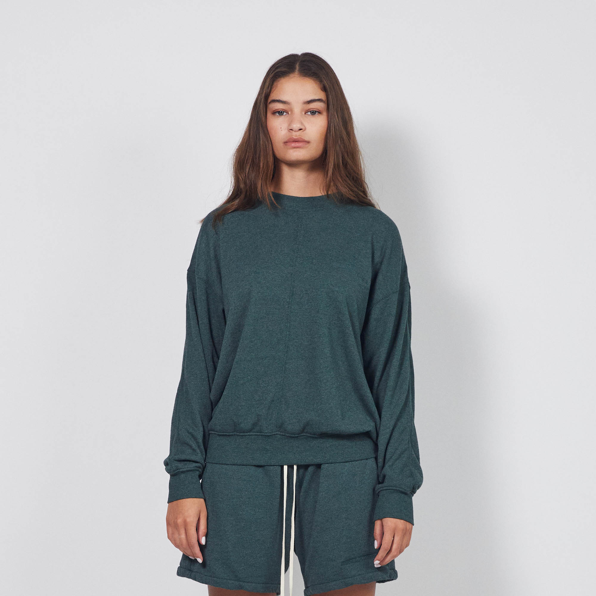 loop terry standard sweatshirt / hunter green