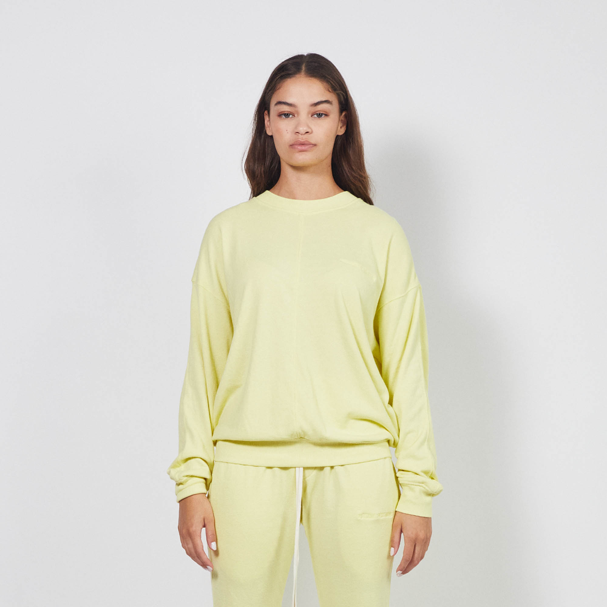 loop terry standard sweatshirt / canary yellow