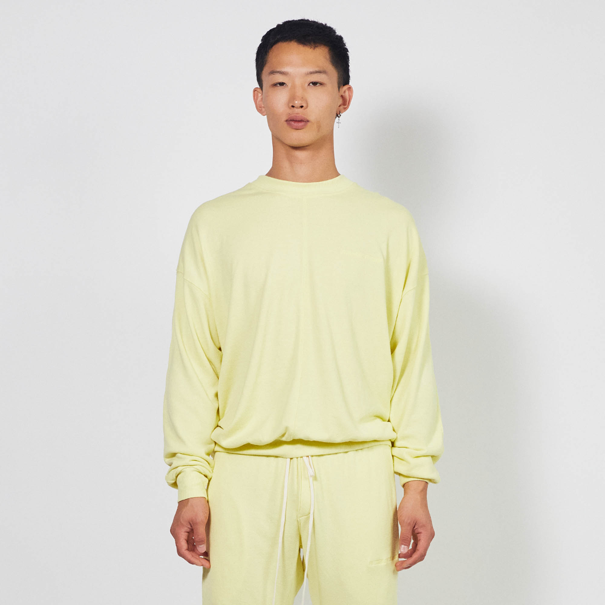 loop terry standard sweatshirt / canary yellow