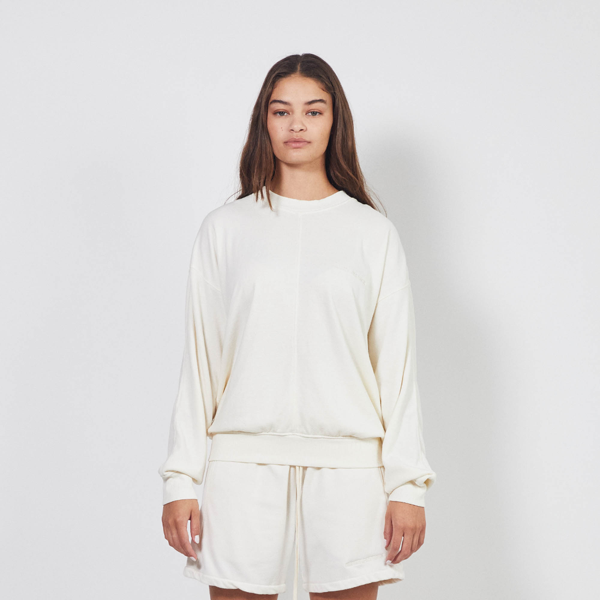 loop terry standard sweatshirt / natural terry