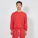 loop terry standard sweatshirt / red heather