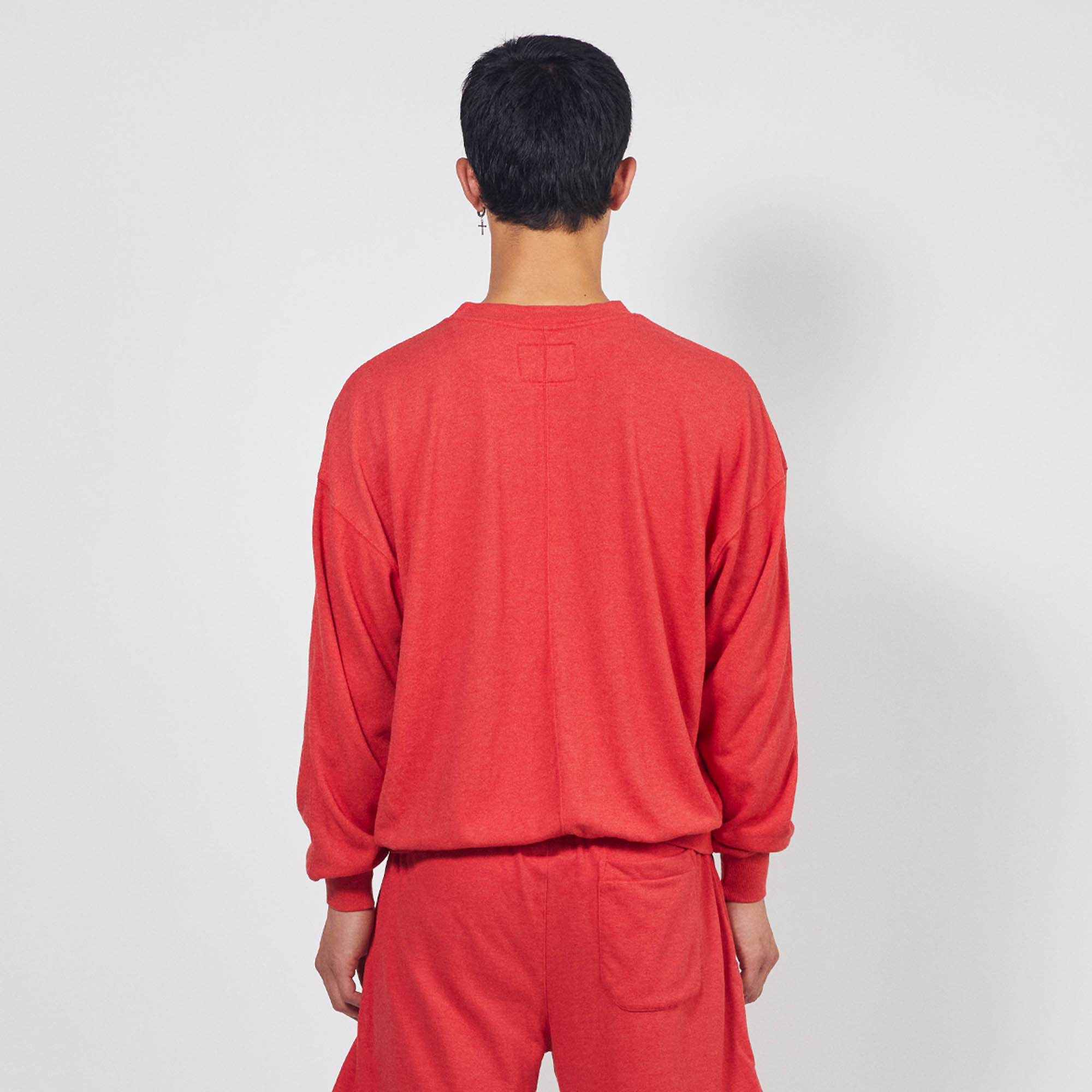 loop terry standard sweatshirt / red heather