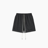 loop terry standard sweatshort / black heather