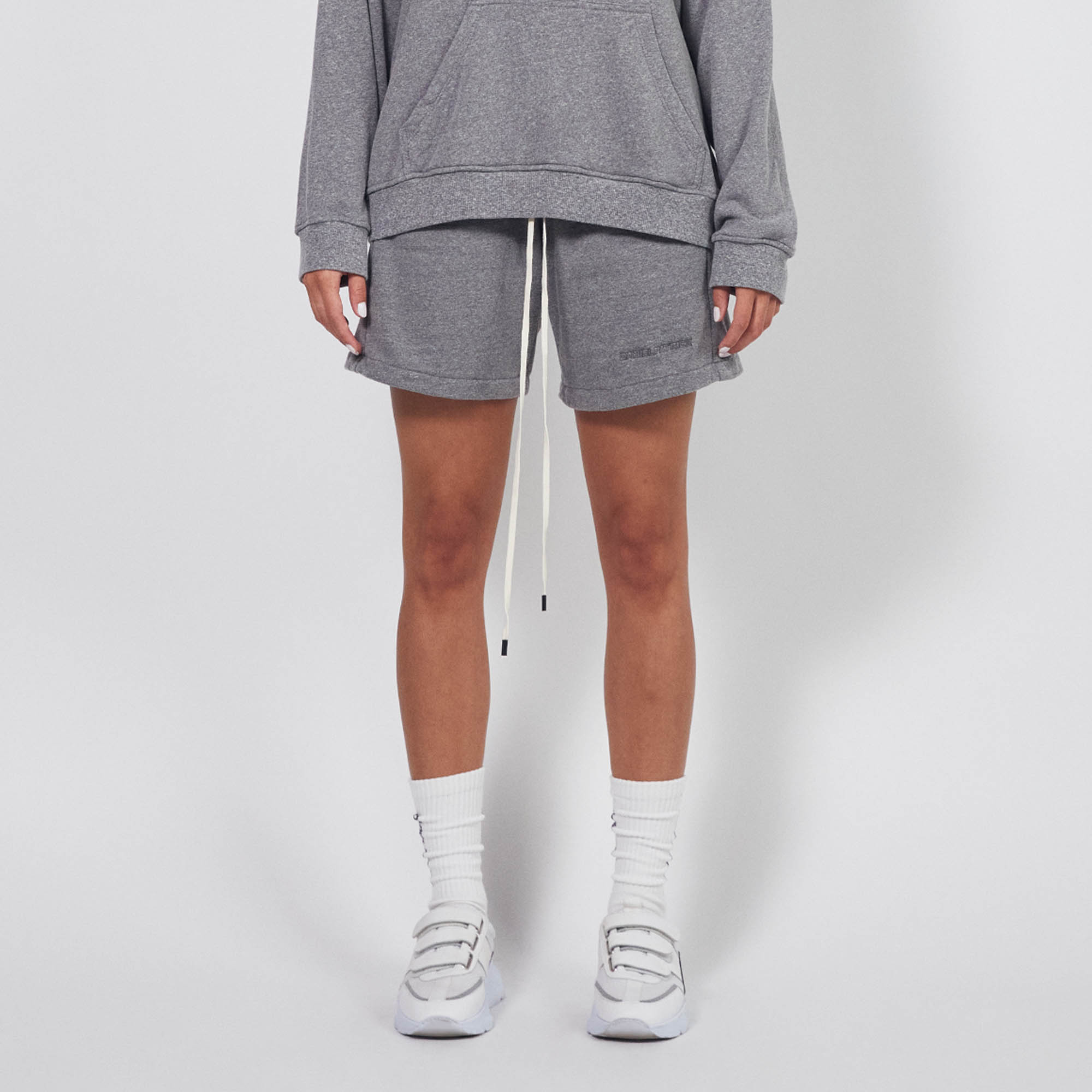 loop terry standard sweatshort / heather grey
