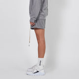 loop terry standard sweatshort / heather grey