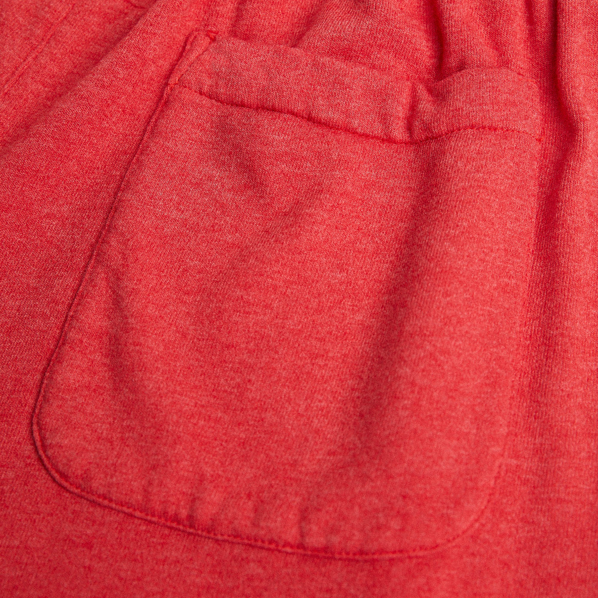 loop terry standard sweatshort / red heather