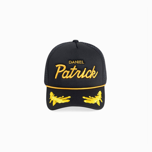monaco trucker cap / black + gold