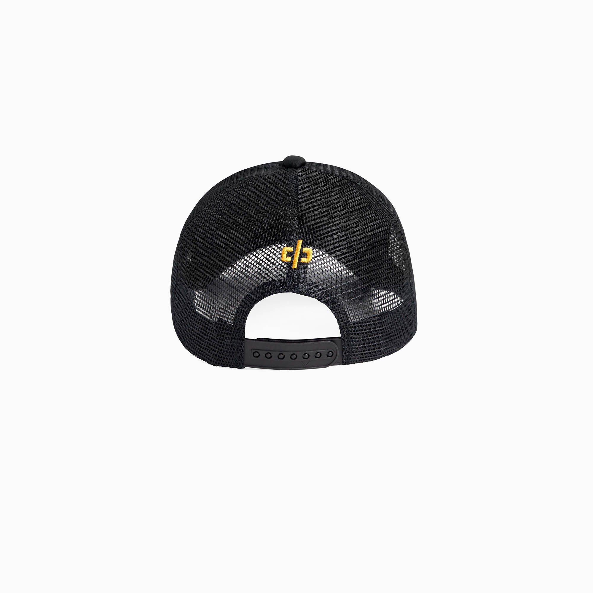 monaco trucker cap / black + gold