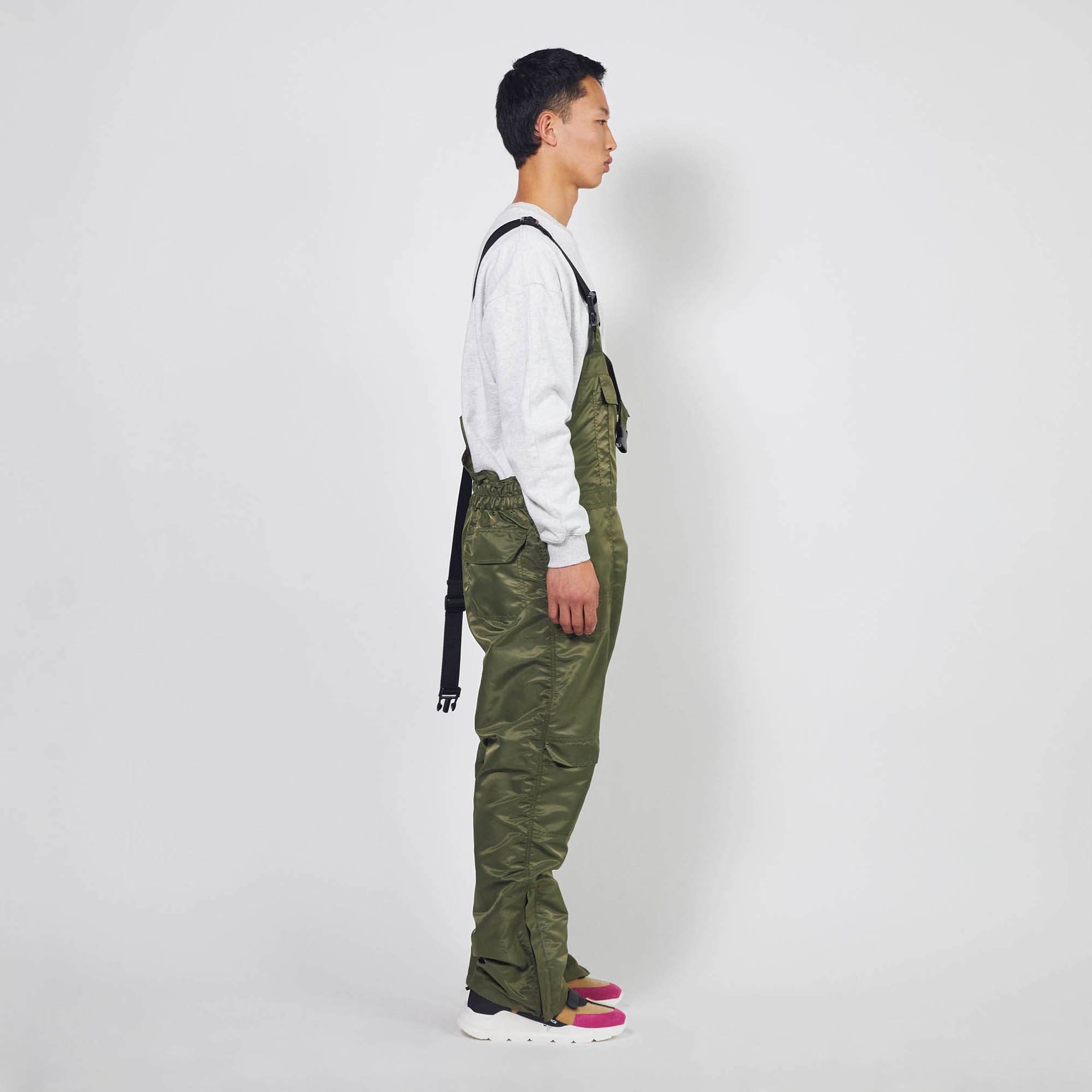 overalls / olive