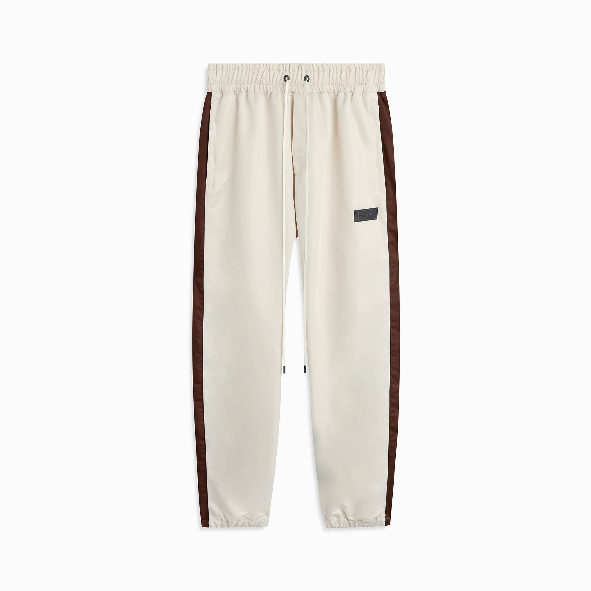 parachute track pant 1.5 / ivory + brown