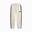 parachute track pant 1.5 / ivory + brown