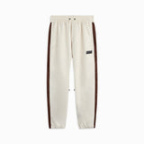 parachute track pant 1.5 / ivory + brown