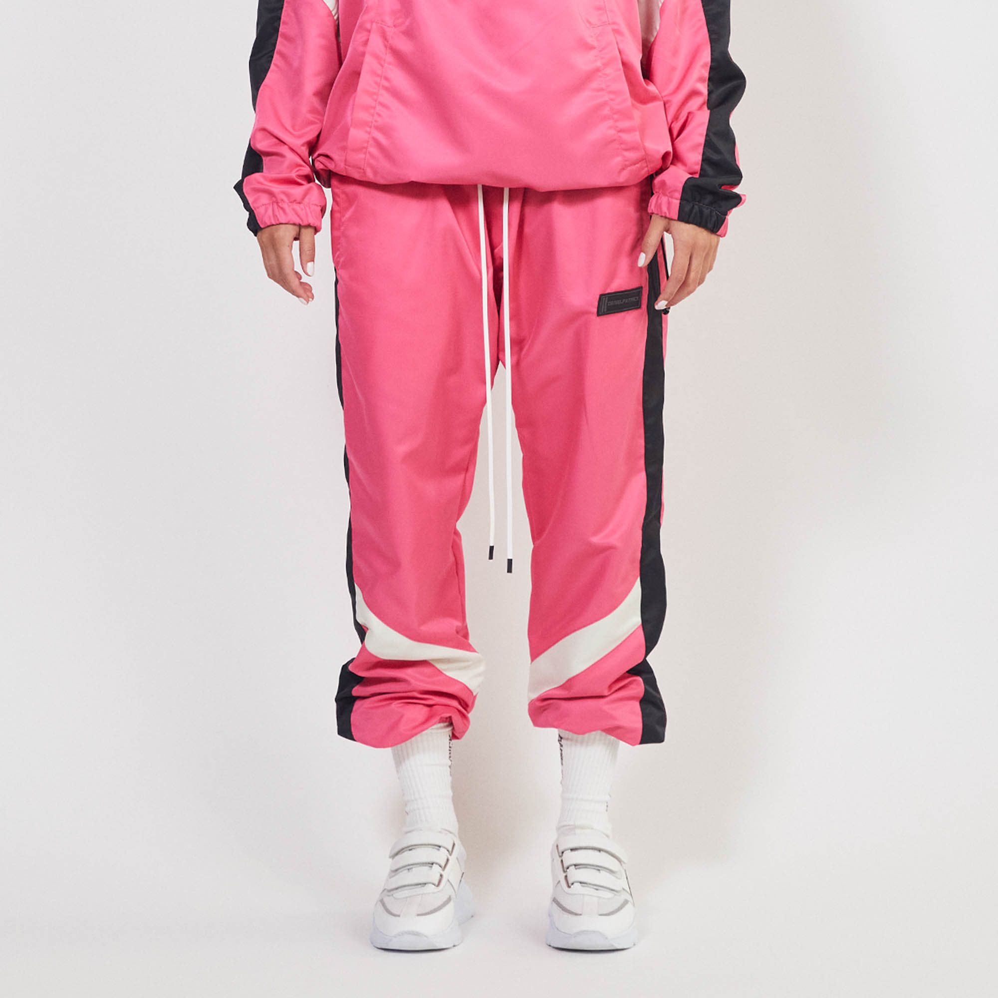 parachute track pant 2.5 / wildflower pink + black + ivory