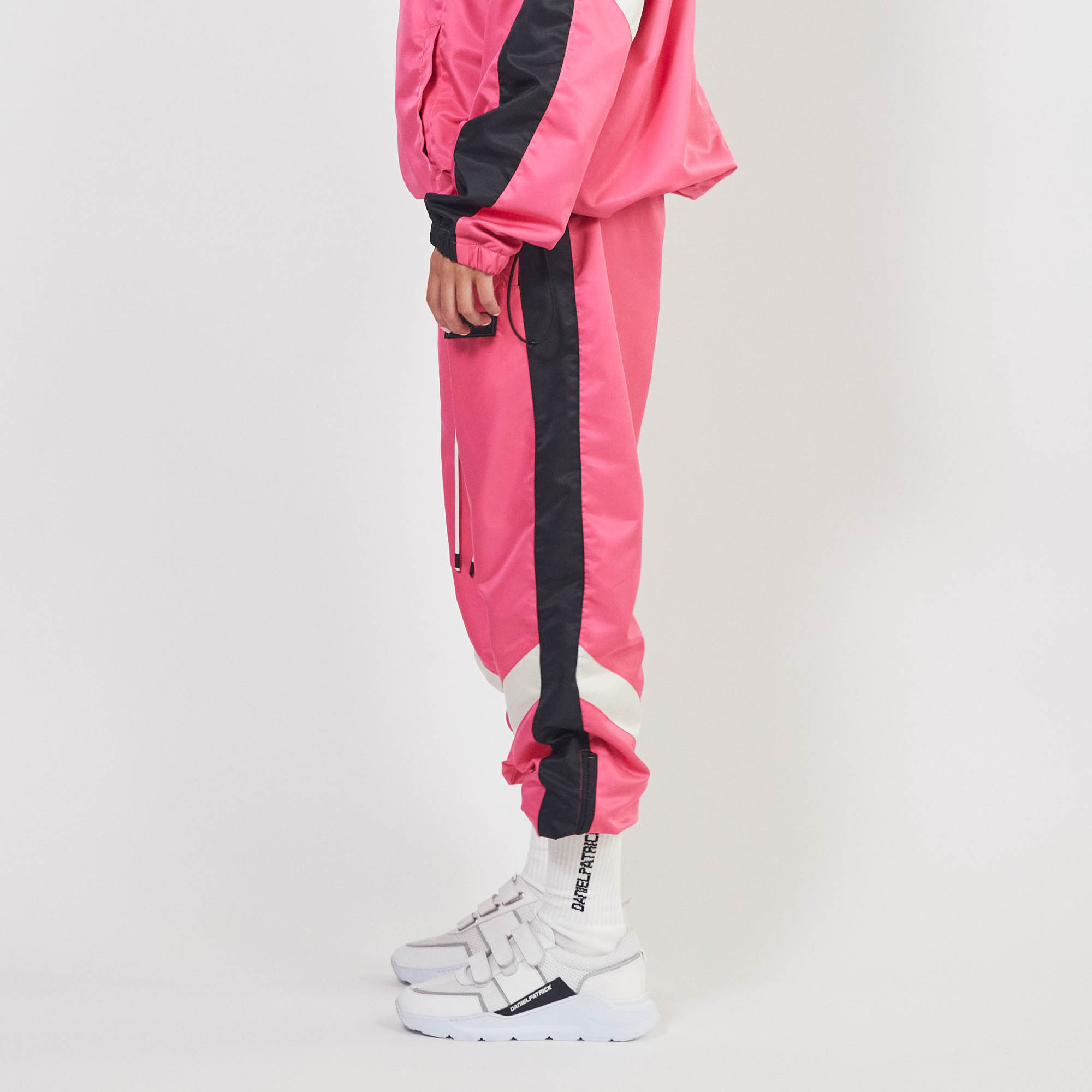 parachute track pant 2.5 / wildflower pink + black + ivory