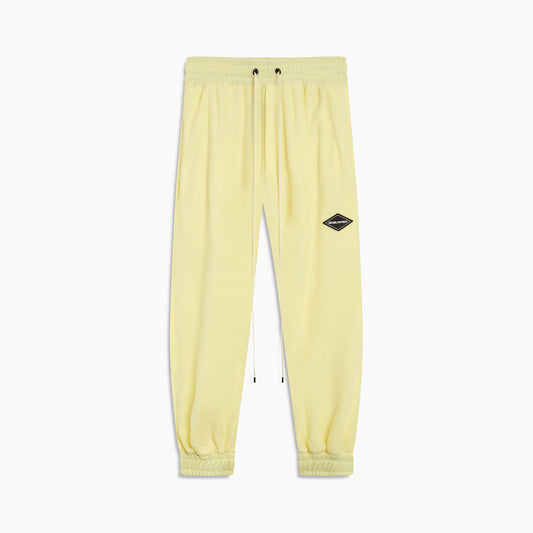 polar fleece roaming sweatpants / canary yellow