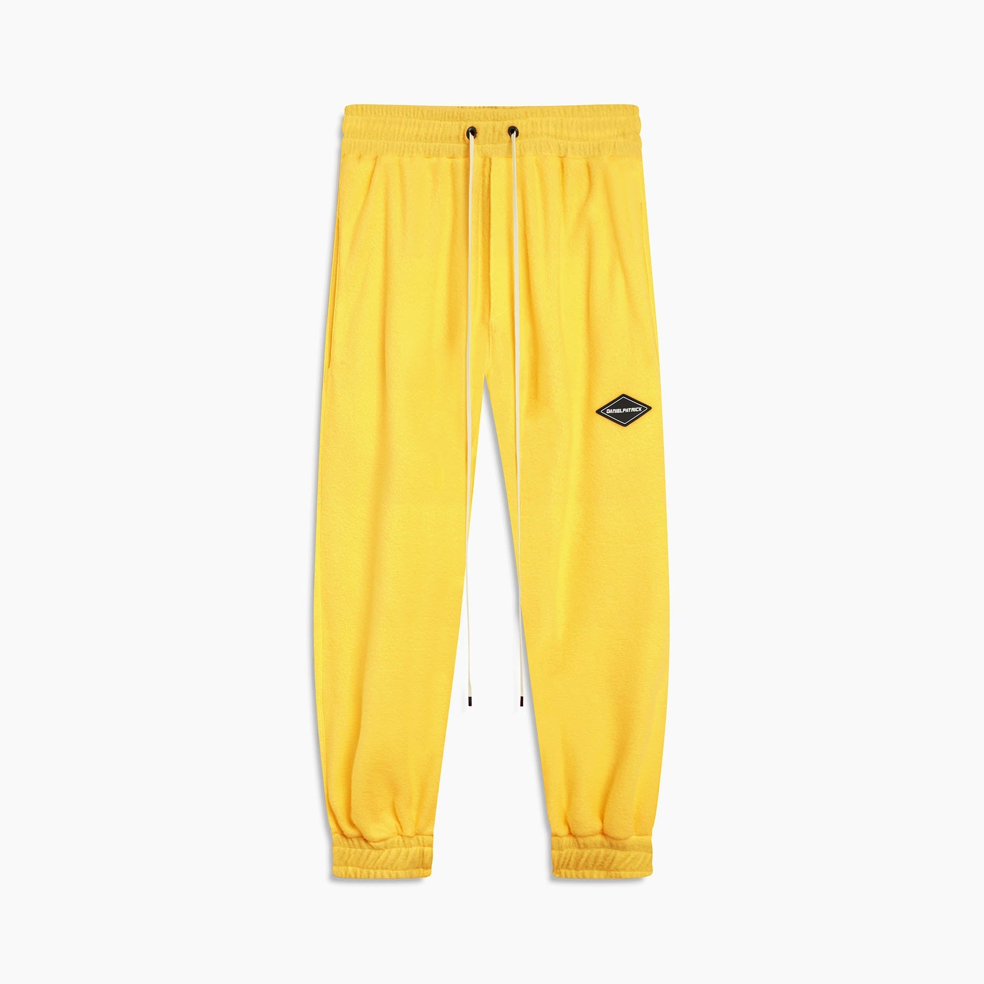 polar fleece roaming sweatpants / yellow