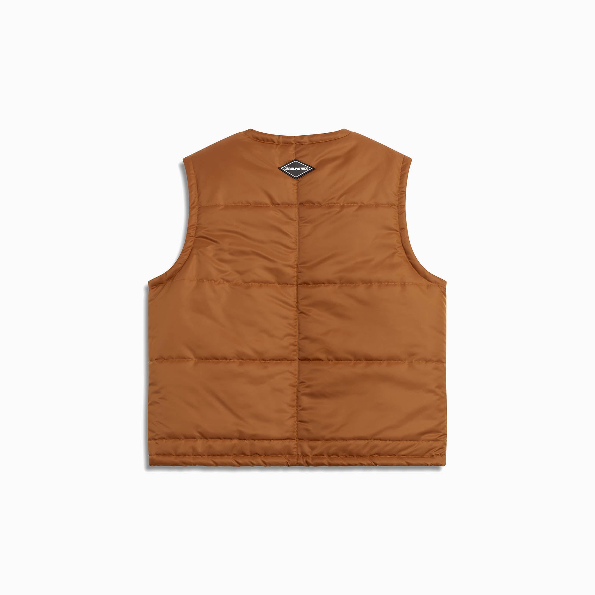 puffer vest / cognac