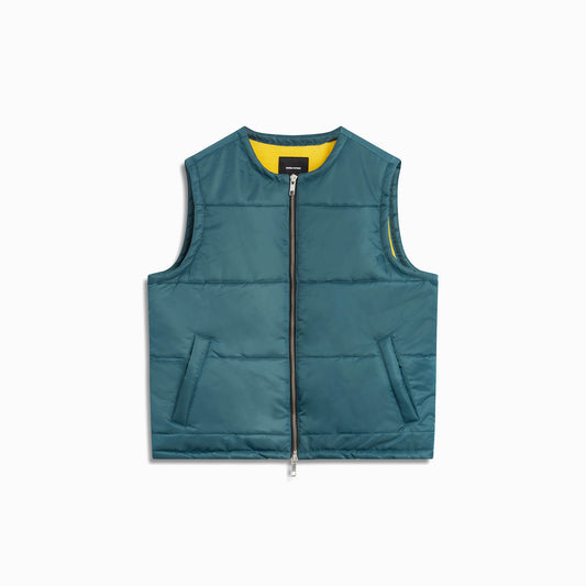 puffer vest / teal