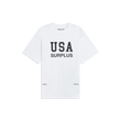 USA surplus tee / white + black