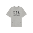 USA surplus tee / heather grey + black