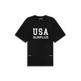 USA surplus tee / black + white