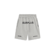 surplus logo sweatshort / heather grey + black