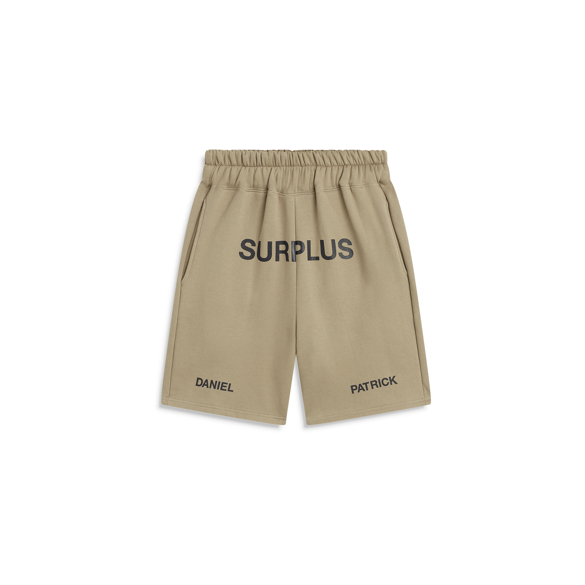 surplus logo sweatshort / washed olive + black