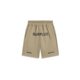surplus logo sweatshort / washed olive + black