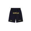 surplus logo sweatshort / navy + yellow