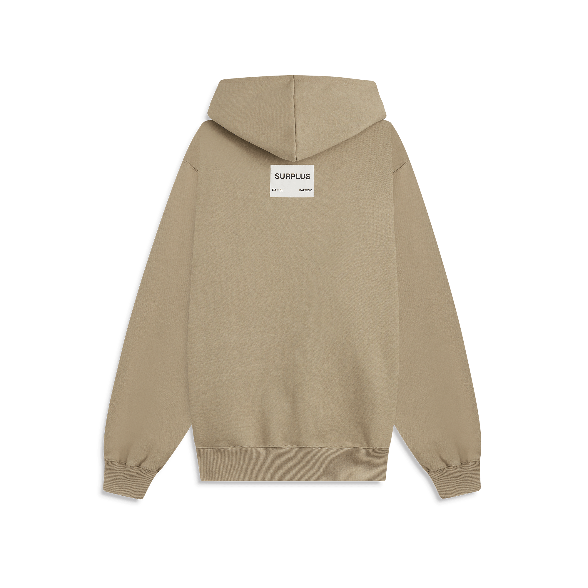 surplus logo hoodie / washed olive + black