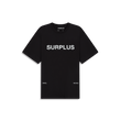 surplus logo tee / black + white