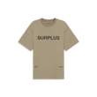 surplus logo tee / washed olive + black