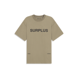 surplus logo tee / washed olive + black