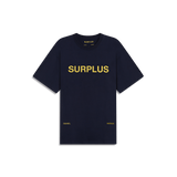 surplus logo tee / navy+ yellow
