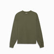 standard l/s crew / washed olive