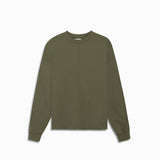 standard l/s crew / washed olive