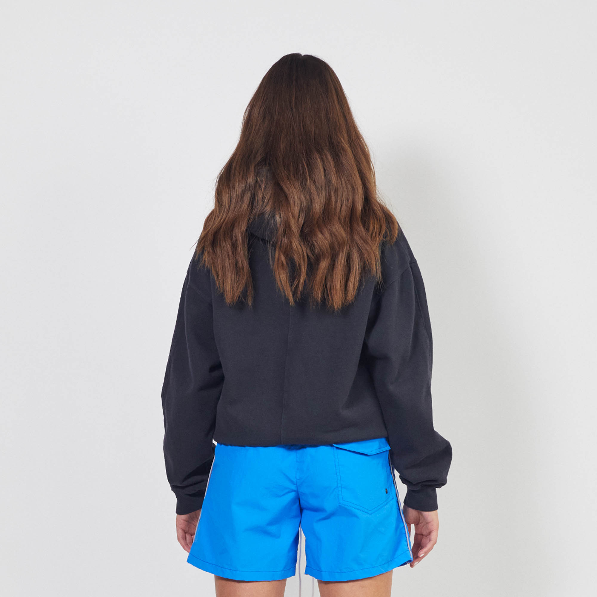 surplus hoodie / washed black