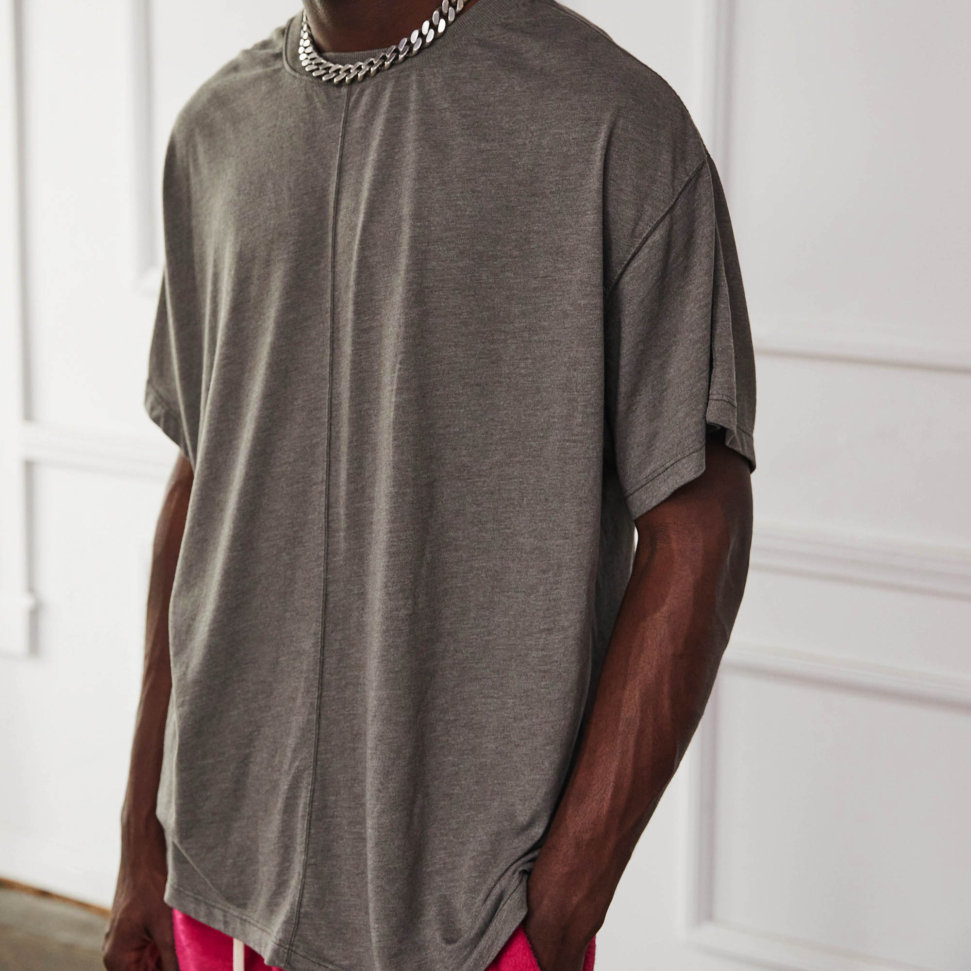 tri-blend standard tee / washed olive heather