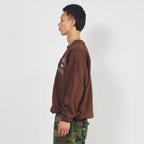USA sweatshirt / brown