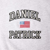 USA sweatshirt / ash heather grey
