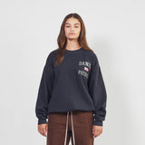USA sweatshirt / washed black