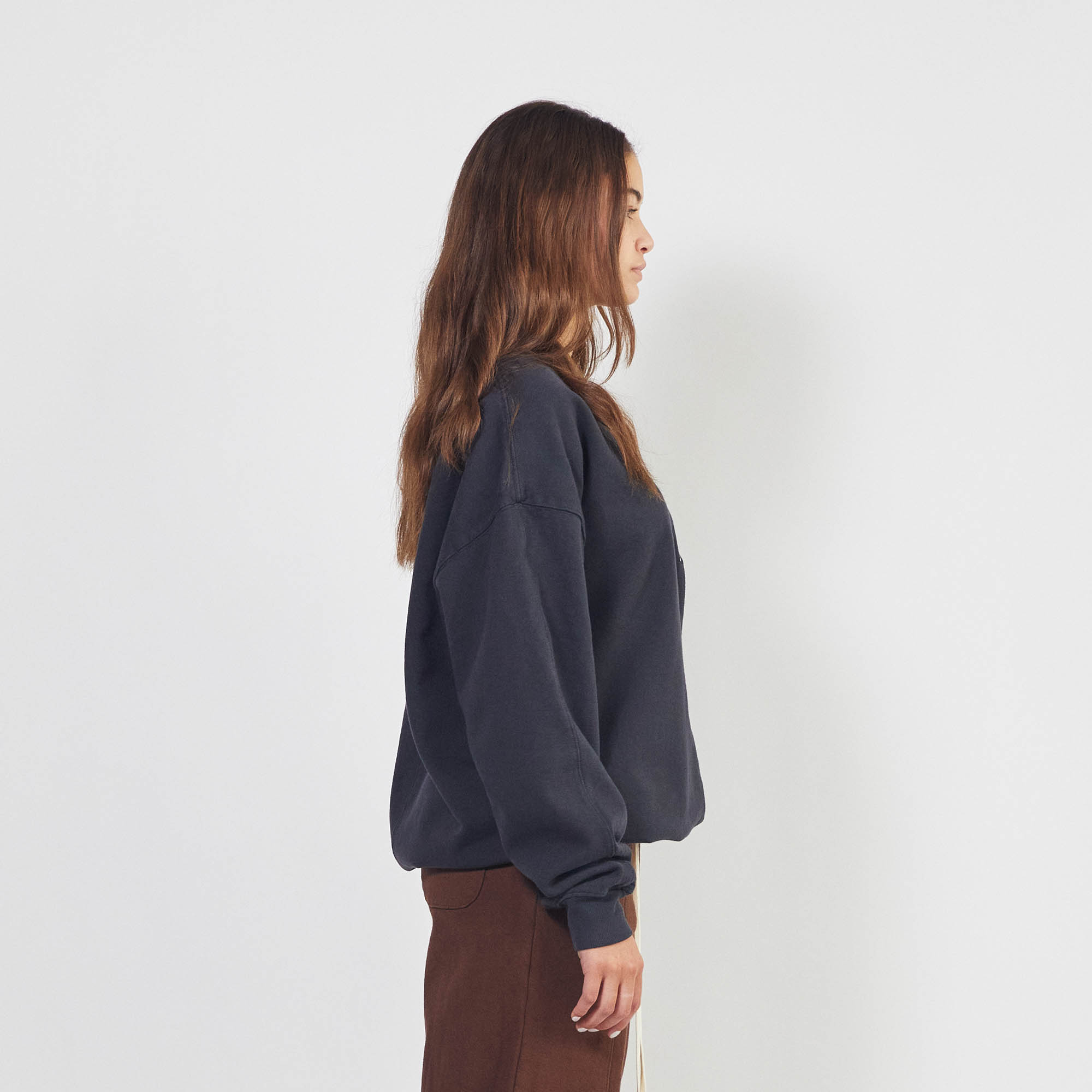 USA sweatshirt / washed black