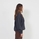 USA sweatshirt / washed black