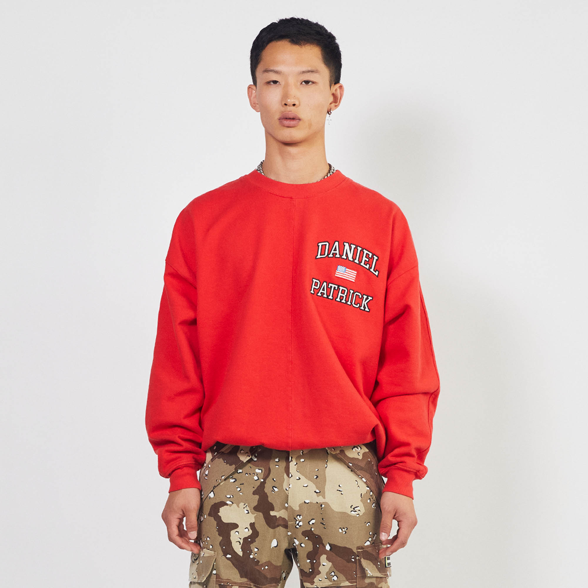USA sweatshirt / red