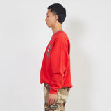 USA sweatshirt / red