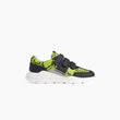 velcro panel runner / black + neon python