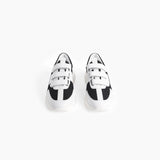velcro panel runner / white + black + black